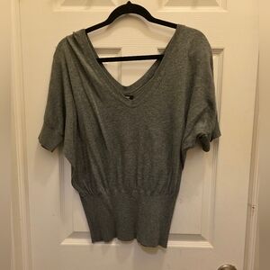 Express Charcoal V-Neck Sweater